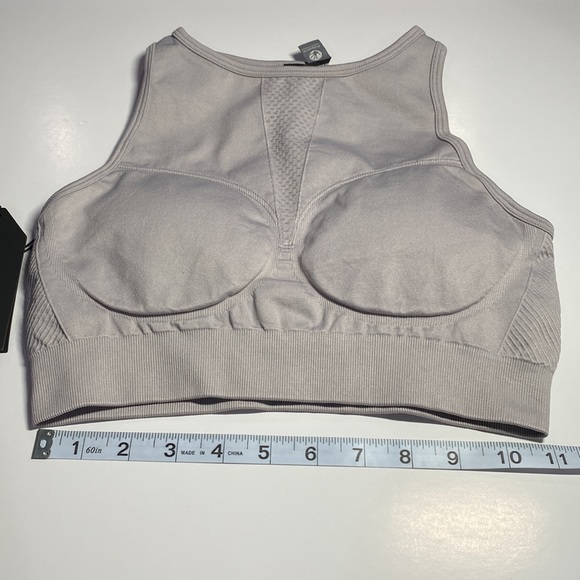 RYU Sports Bra Vapor Taupe (Raindrop)Padded Pullover Canadian Design M NWT - Picture 4 of 13